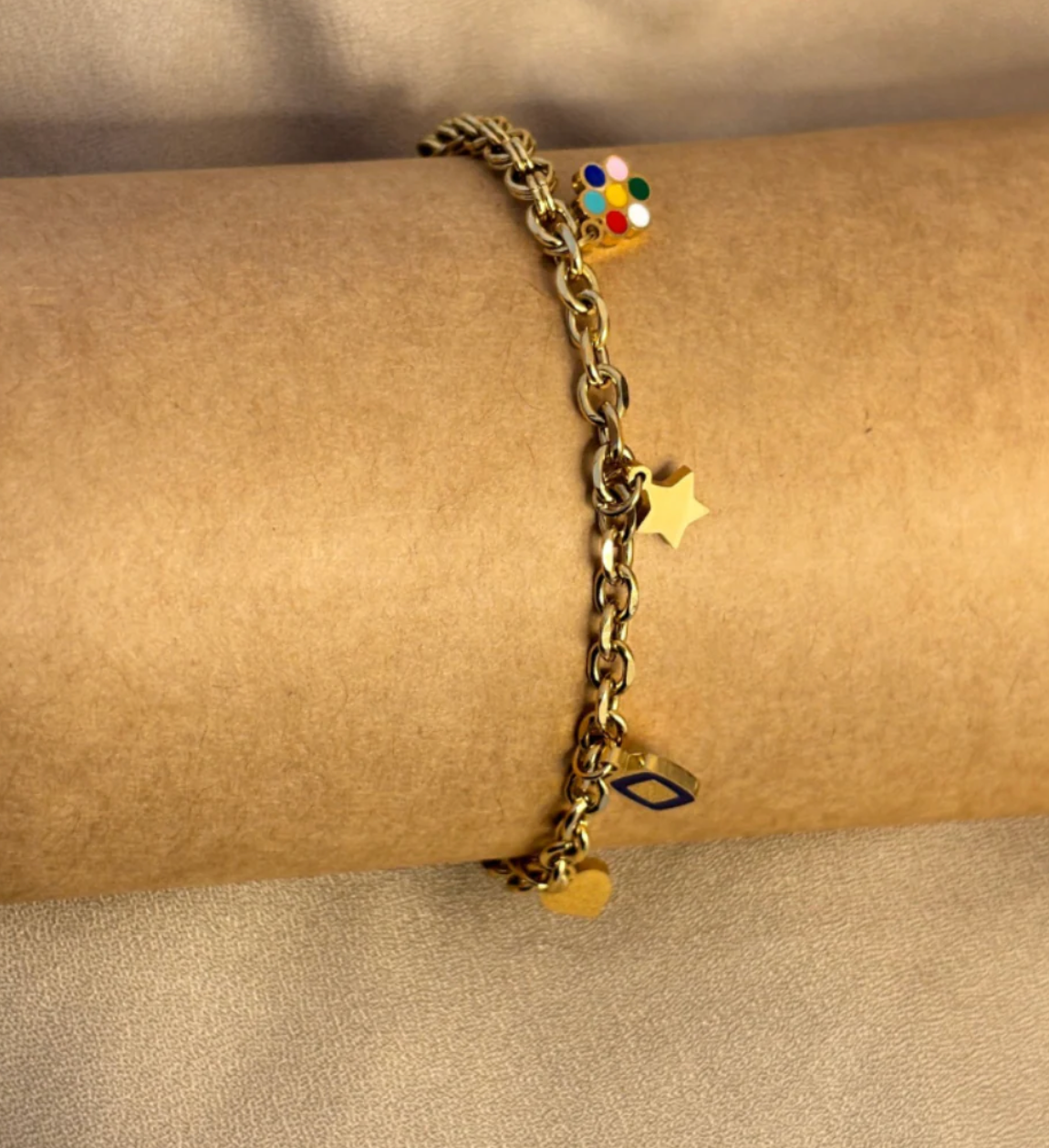 Adora Chain Charm Bracelet