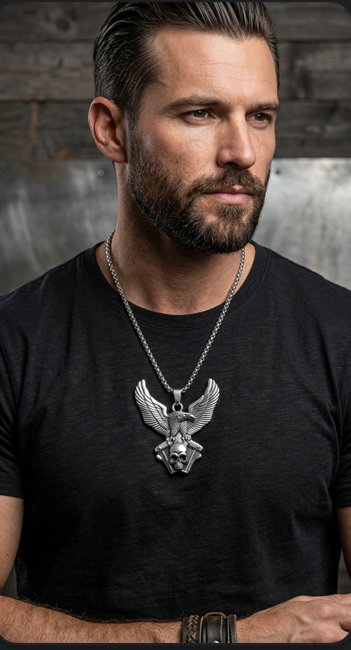 Eagle Skull Necklace