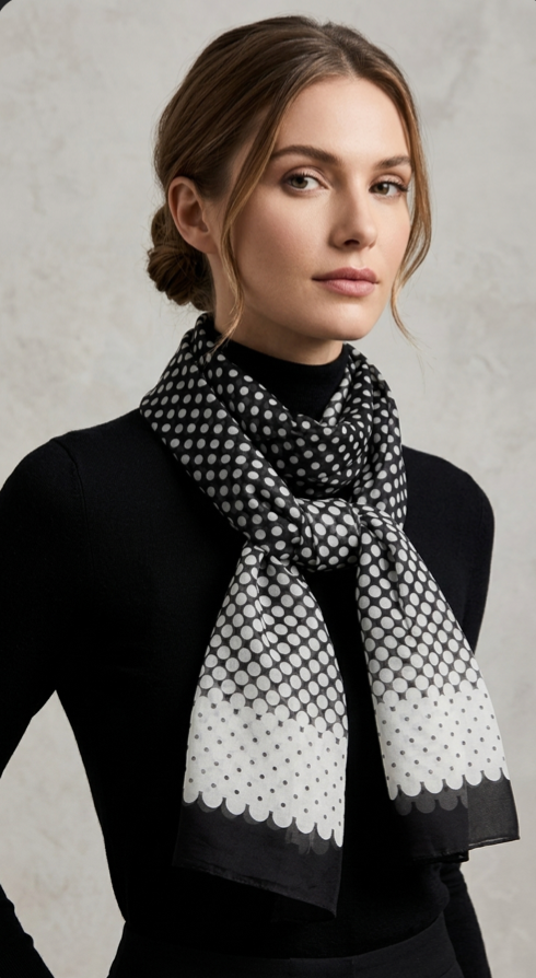 Black & White Scarf
