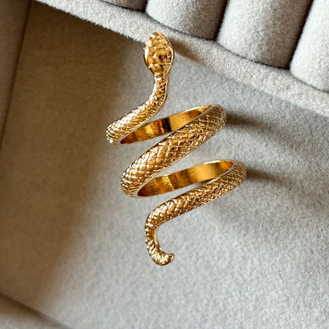 Golden Snake Ring