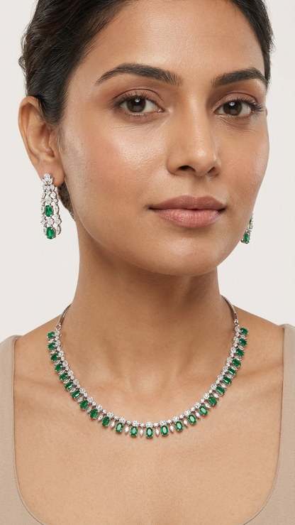 Emerald Necklace Set
