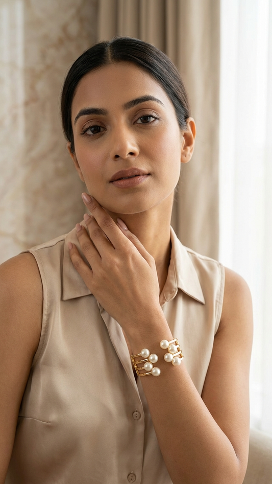 Golden Glow Cuff  Bracelet