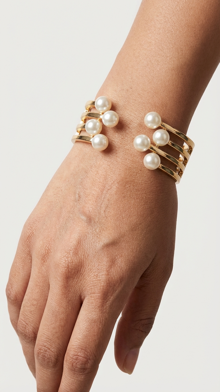 Golden Glow Cuff  Bracelet