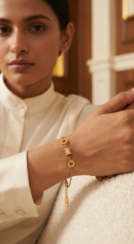 Rose Gold Roman Bracelet