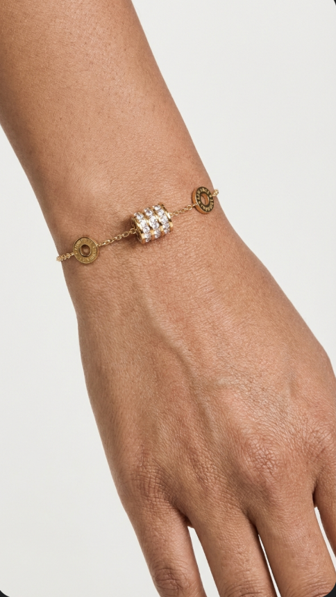 Gold spherical Charm Bracelet