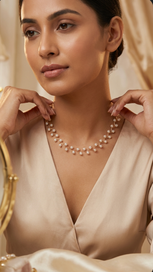 Pearl choker Necklace