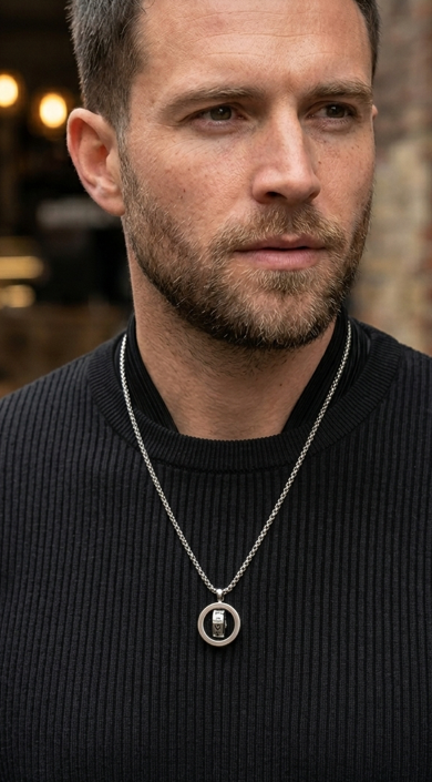 Friendship Minimal Barrel Necklace