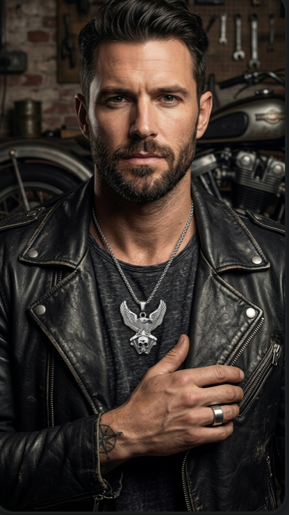 Eagle Skull Necklace