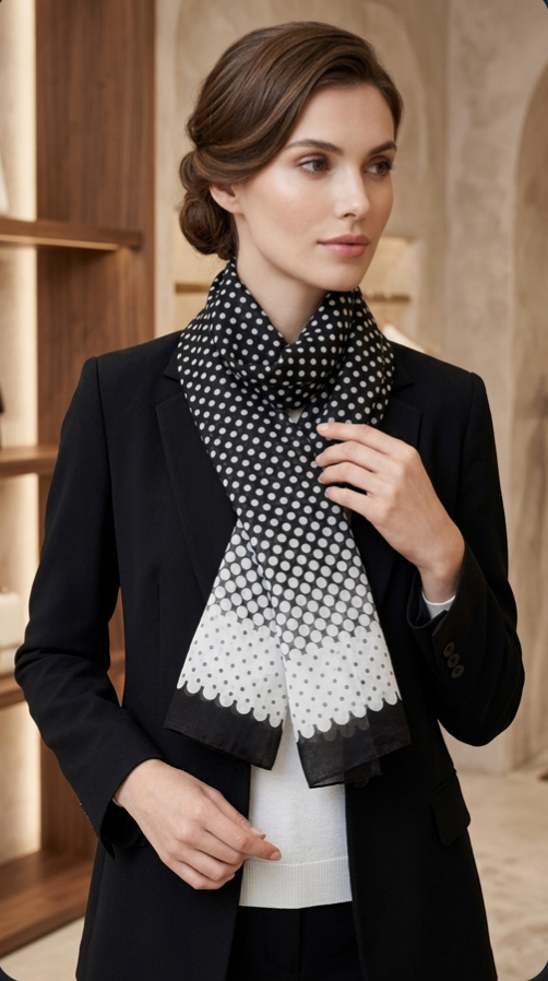Black & White Scarf