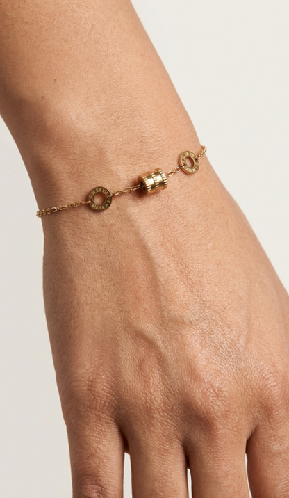 Rose Gold Roman Bracelet