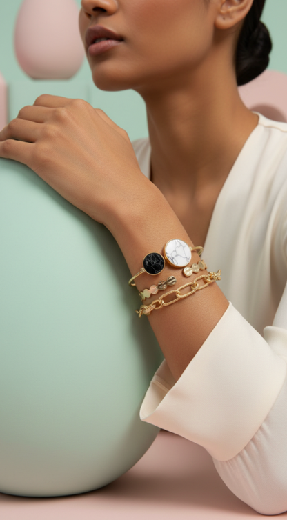 Stackable gold Bracelet