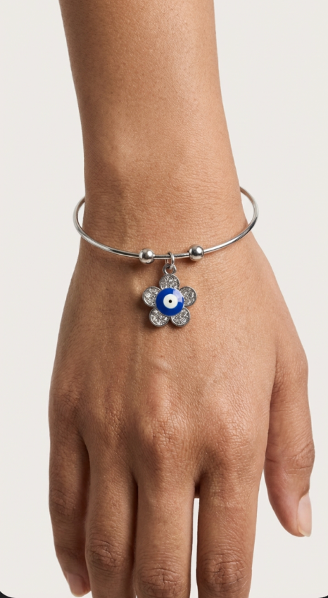 Evil Eye Flower Bracelet
