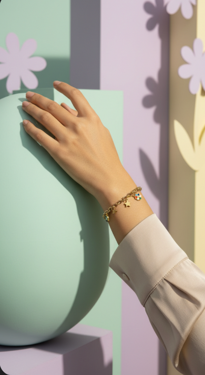 Adora Chain Charm Bracelet