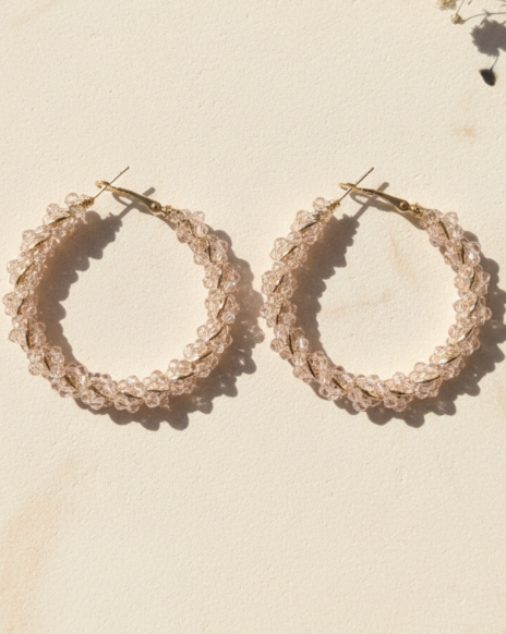 Beaded Hoops