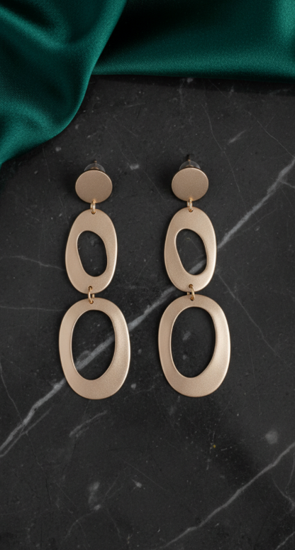 Golden Rings Earrings