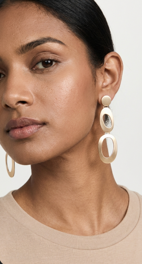 Golden Rings Earrings