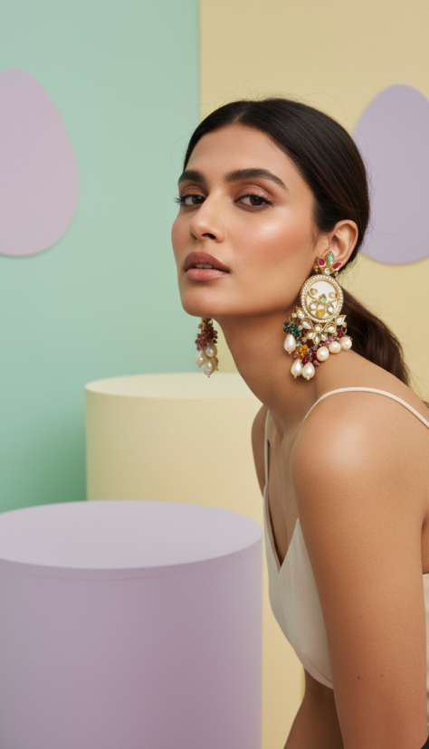 Multi Color Jhumkas