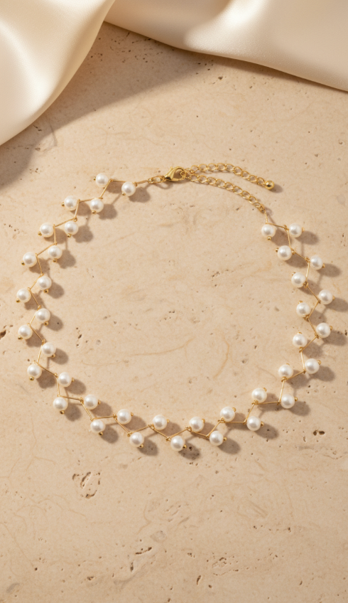 Pearl choker Necklace