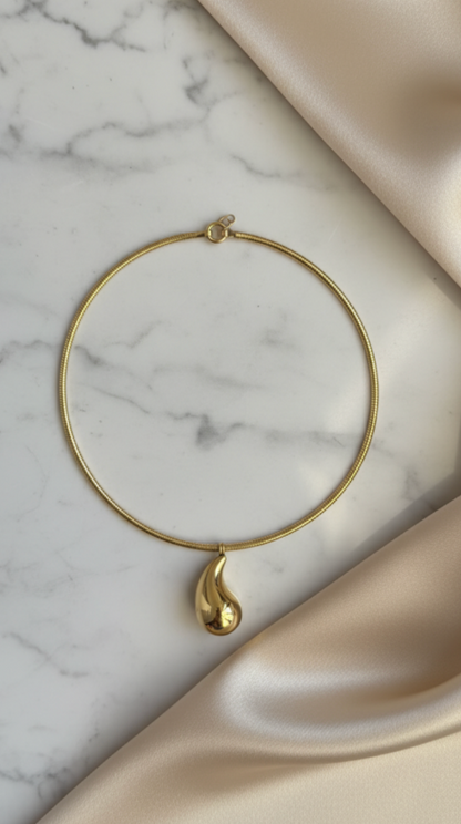 Tear Drop Chain Necklace