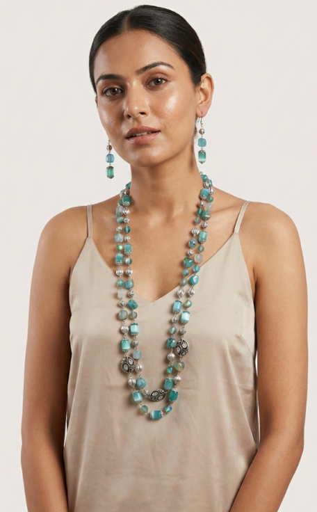 Sea Mist Beads Necklace